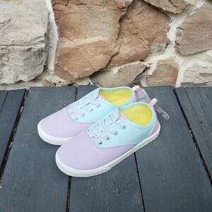 Carters Girl Summer Shoes Canvas Sneakers Size 3